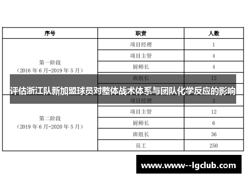 评估浙江队新加盟球员对整体战术体系与团队化学反应的影响 评估浙江队新加盟球员对整体战术体系与团队化学反应的影响